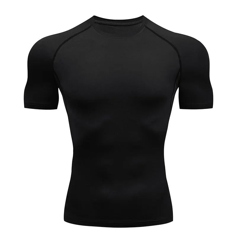 Ascendium Men’s High-Performance Compression T-Shirt – Quick-Dry, Tight-Fit Training & Running T-Shirt