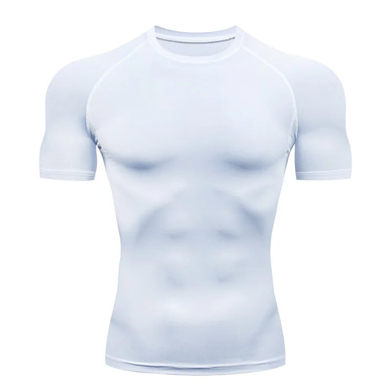 Ascendium Men’s High-Performance Compression T-Shirt – Quick-Dry, Tight-Fit Training & Running T-Shirt