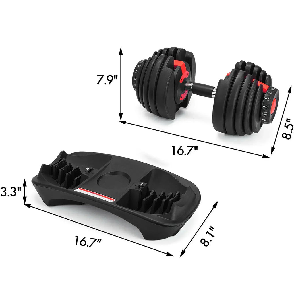 Adjustable Dumbbell 24KG to 40KG (52.5 / 90 LBS)